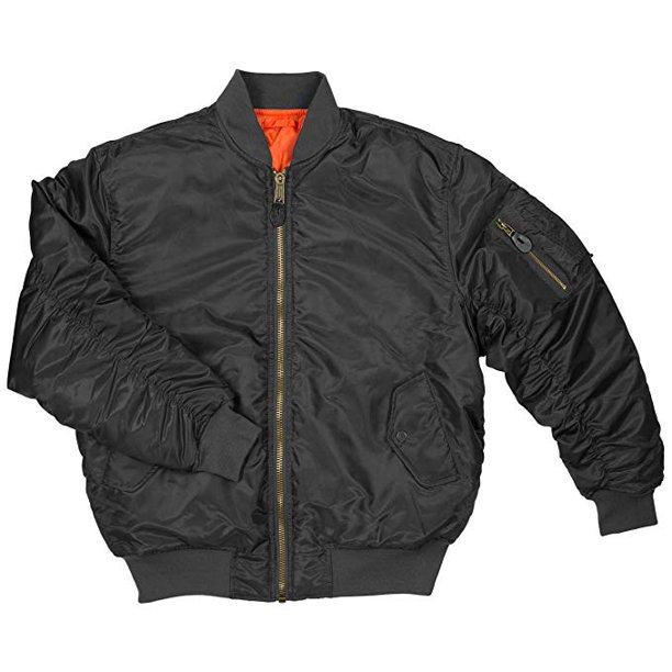 Men's MA1 Flight Bomber Pilot JacketMA1BlkXXXL