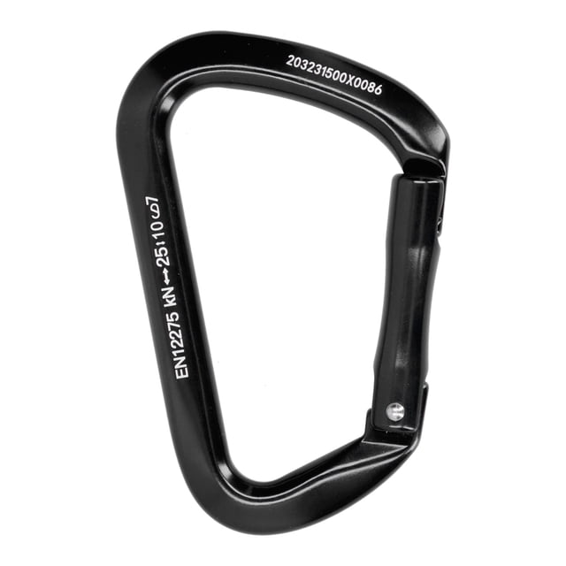 Equipo de seguridad de apertura recta con hebilla de mosquetón en forma de D, 25KN, para montañismo, escalada, espeleología