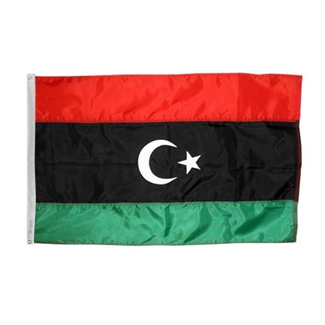 Annin Flagmakers 194949 Drapeau Nyl-Glo Libya 4 Pi. X 6 Pi.