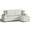 off White, variant on Acekid 96 Inches Large Stripe Corduroy Sectional Sofa, L Shaped Modern Corduroy Couch with Chaise, Comfy Sofa Couch with Deep Chaise for Living Room
