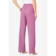 thumbnail image 2 of Roaman's Women's Plus Size Tall Plus Size Wide Leg Bend Over Pant, 2 of 6