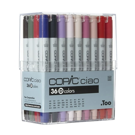 Copic® Ciao Marker Set, 36-Color Set D