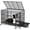 107x75x86 cm, variant on 42 Inch Heavy Duty Escape Proof Dog Crate, Indestructible Metal Kennel with 3 Doors, Wheels and Removable Tray for Large Dogs