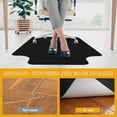 thumbnail image 2 of Office Chair Mat for Carpet, 36” x 48” Carpet Protector Mat, Dinosam Sturdy Carpet Chair Mat for Office Table Chair Mat, Home and Gaming Floor, Black, 2 of 6
