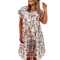 thumbnail image 1 of Ketyyh-chn99 Robes d'Été Grande Taille pour Femmes Robe d'Été Robe Extensible Robe Droite Unie pour Vacances Robe à Enfiler Robe de Plage A,L, 1 of 5
