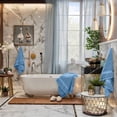 thumbnail image 7 of RIVERSIDE 6 Piece Towel Set Soft Quick Drying Cotton Bath Towel for Gym Spa and Bathroom - Electric Blue, 7 of 7