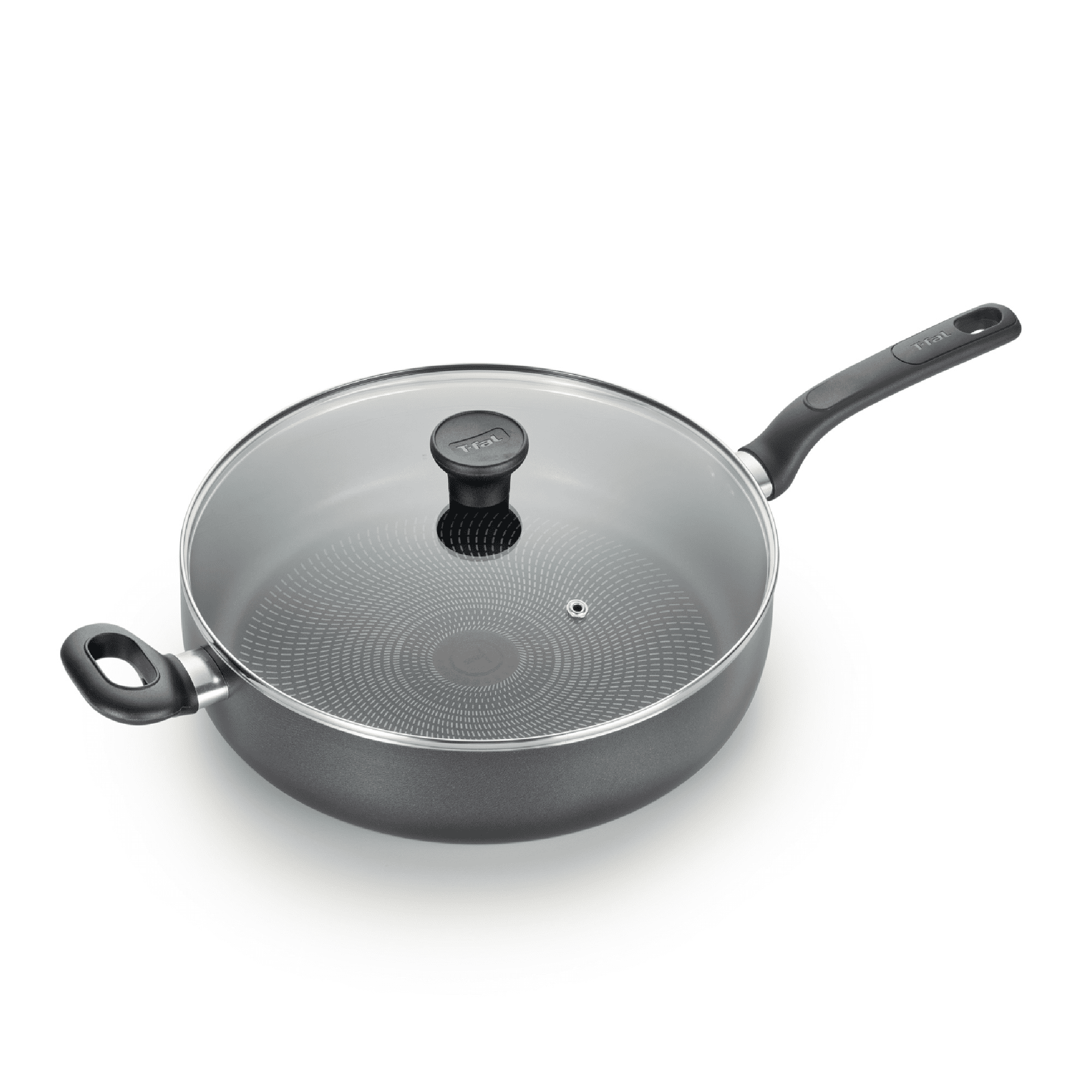 T-fal Easy Care Nonstick Cookware, Jumbo Cooker, 5 Quart, Grey