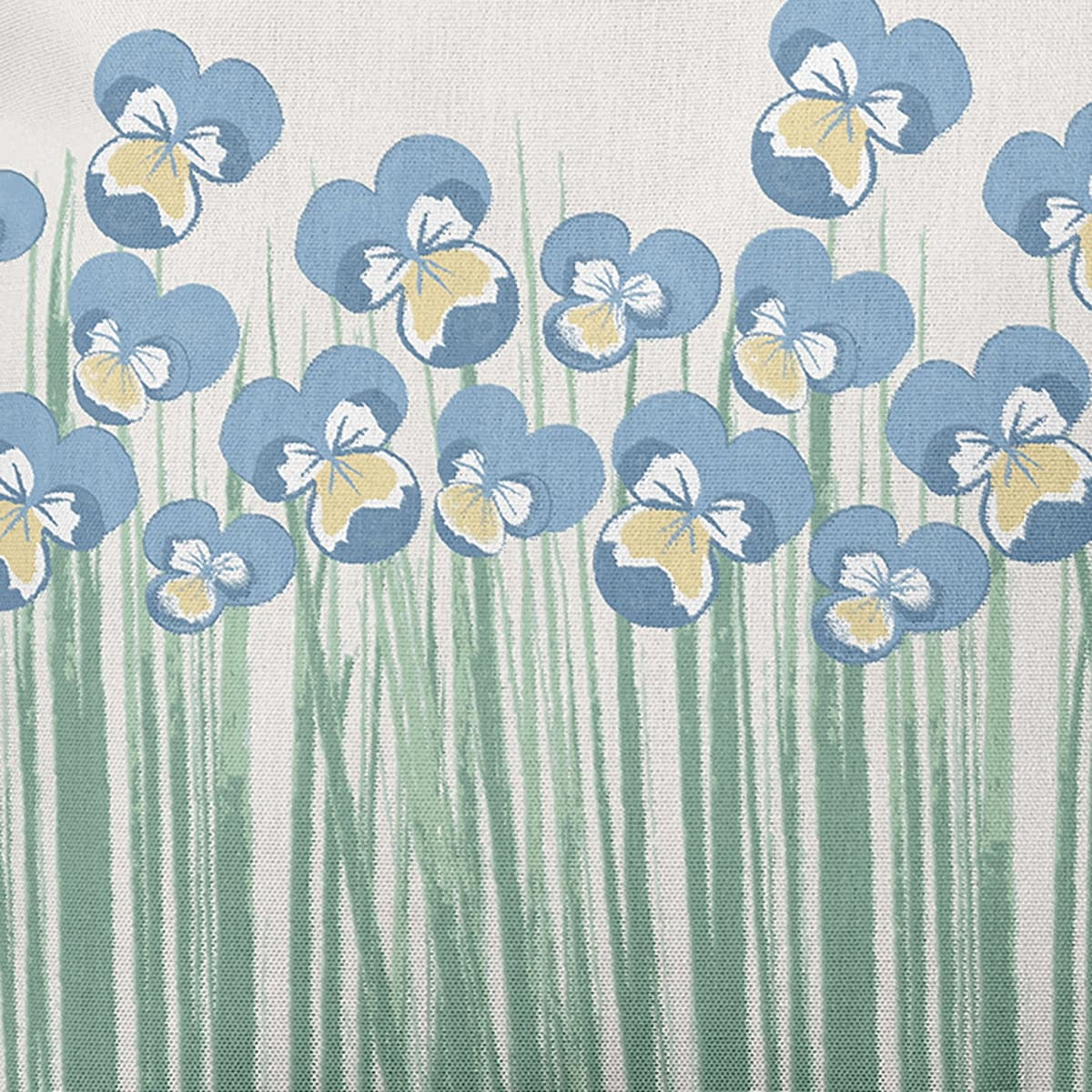 Simply Daisy Field of Pansies Outdoor Pillow, Orange/Green/White, 14 in x 20 in