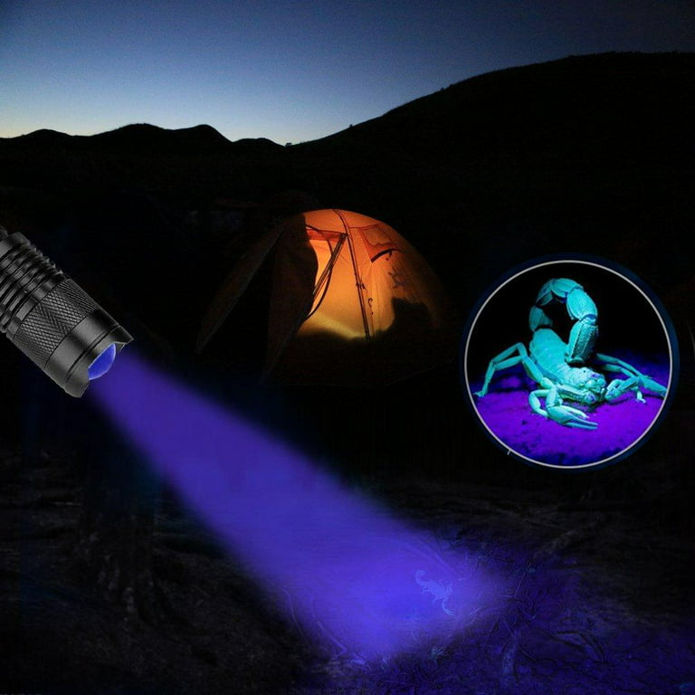 Powiller Black Light Flashlight, GKG UV Flashlight with 3 UV Light