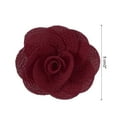 thumbnail image 2 of Uxcell 16 Pcs Rosas de Tela, Pin de Solapa de 2 Pulgadas para Hombres, Flores Artificiales de Satén para Accesorios de Manualidades DIY, Costura, Envoltorio, Decoración de Regalos de Boda, Burdeos, 2 of 5