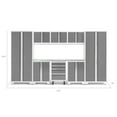 thumbnail image 6 of NewAge Products Bold Series Platinum 9 Piece Cabinet Set, Heavy Duty 24-Gauge Steel Garage Storage System, LED Lights Included, 6 of 14