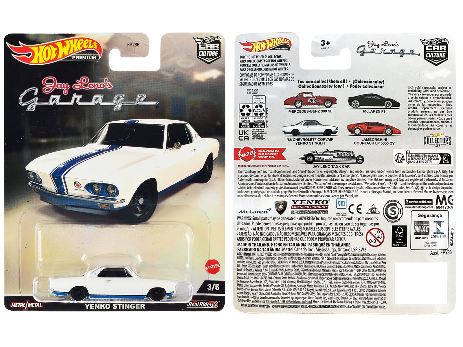 Hot Wheels Car Culture Jay Leno's Garage - Assorted Style