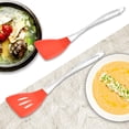 thumbnail image 5 of Juego de utensilios de cocina de acero inoxidable de silicona, utensilio de cocina con cabeza de silicona flexible de 2 piezas, 5 of 5