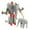 Elephant, variant on Animal Toy Small – Transforming Action Figure – Changes from a Detailed Animal Toy to a Unique Robot Toy in Seconds – Great Gift for Both Girls and Boys (5.3" White Tiger)