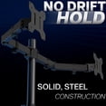 thumbnail image 2 of VIVO Black Dual Monitor Desk Mount Adjustable Stand, Fits Screens up to 30", 2 of 8