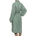 thumbnail image 5 of BNM Terry Cotton Adult Unisex Bathrobe, Small, Sage, 5 of 10