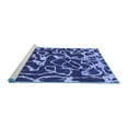 thumbnail image 2 of Ahgly Company Machine Washable Indoor Rectangle Abstract Blue Modern Area Rugs, 7' x 10', 2 of 4