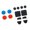 Red blue, variant on Misright Replacement Protective Cap Joystick Covers Button Pad for Steam Controller 2