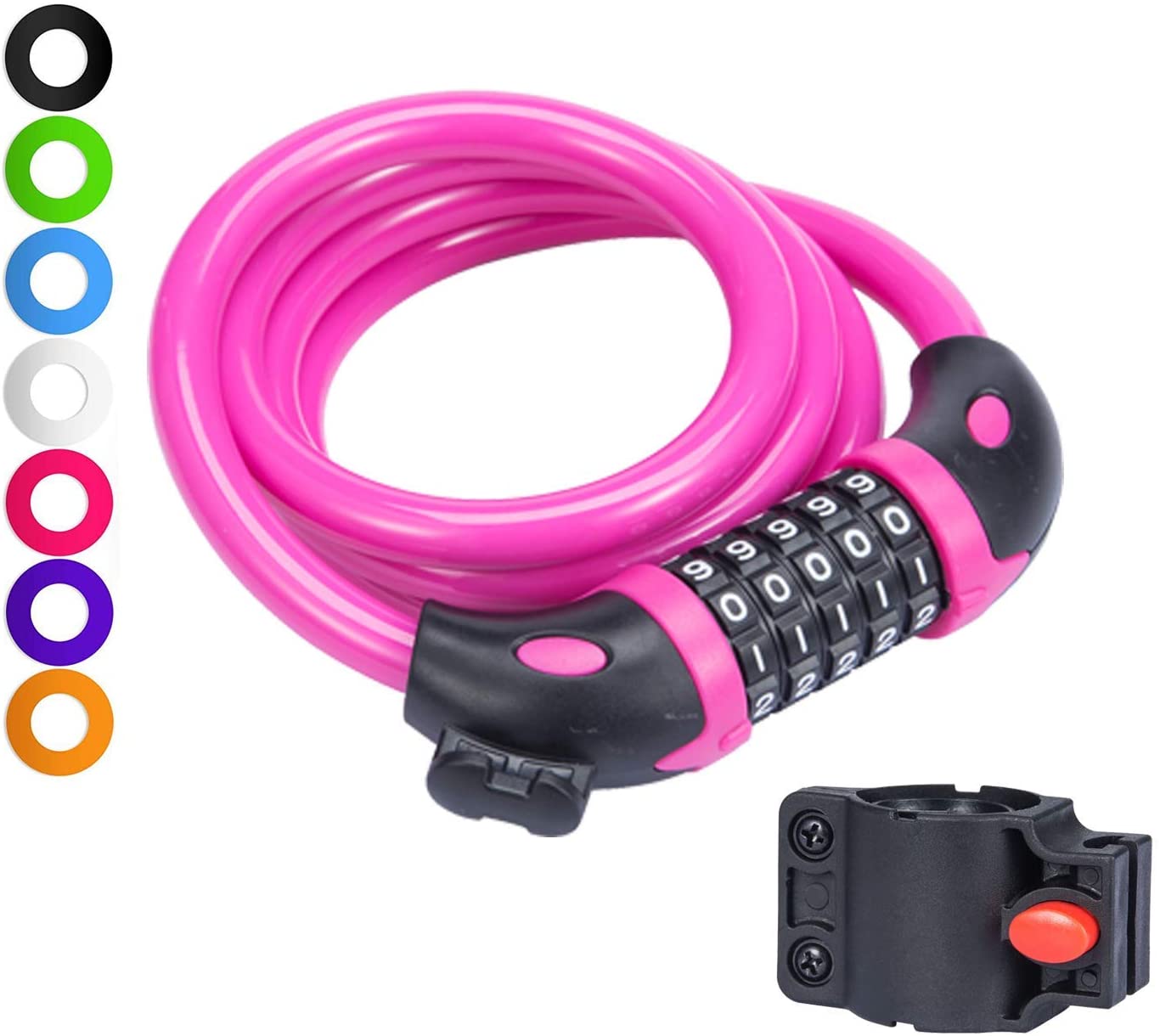 Bike Lock Bicycle Chain Lock,with 5 