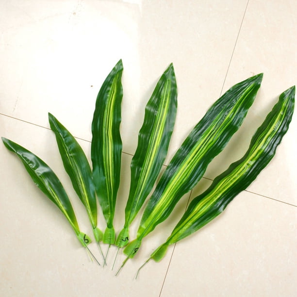 unbranded 10Ud Plantas Decorativas Sin Mantenimiento Con Hojas Para Manualidades Y Arreglos Tropicales