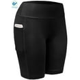 thumbnail image 4 of Deago Yoga Shorts for Women High Waist Workout Shorts Tummy Control Running Biker Shorts with Side Pockets (Black, M), 4 of 9