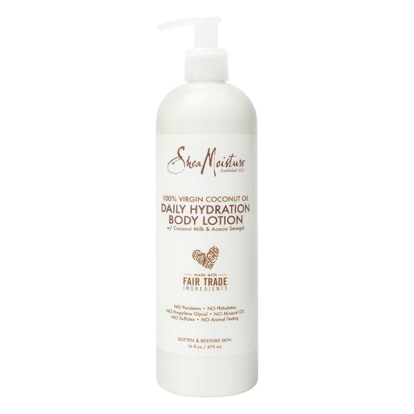 SheaMoisture Body Lotion for All Skin Types Daily Hydration 100 Virgin