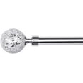 thumbnail image 2 of 2 Pack Glass Mosaic Ball Finials Curtain Rod，3/4” Adjustable Curtain Rod，28-48 Inch，Chrome, 2 of 7