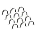 thumbnail image 1 of Unique Bargains 22Pack 2-1/2' Cable Clamp U Shape Stainless Steel Rubber Cushioned Pipe Strap, 1 of 5