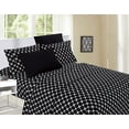thumbnail image 2 of Elegant Comfort 6 Piece Bed Sheets Polyester Full Bloomingdale Black, 2 of 5