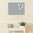 thumbnail image 3 of PinPix ArtToFrames 28x20 Custom Cork Bulletin Board    Poster Board Has a Fabric Style Canvas Finish, Framed in Satin White Frame (PinPix-231), 3 of 5