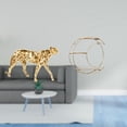 thumbnail image 2 of Estante De Escultura De Guepardo Dorado De Varios Niveles, Figura De Animal Moderna, Centro De Mesa Montado En La Pared Para Decoración Del Hogar, Oficina Y Exhibición De Objetos, 2 of 8