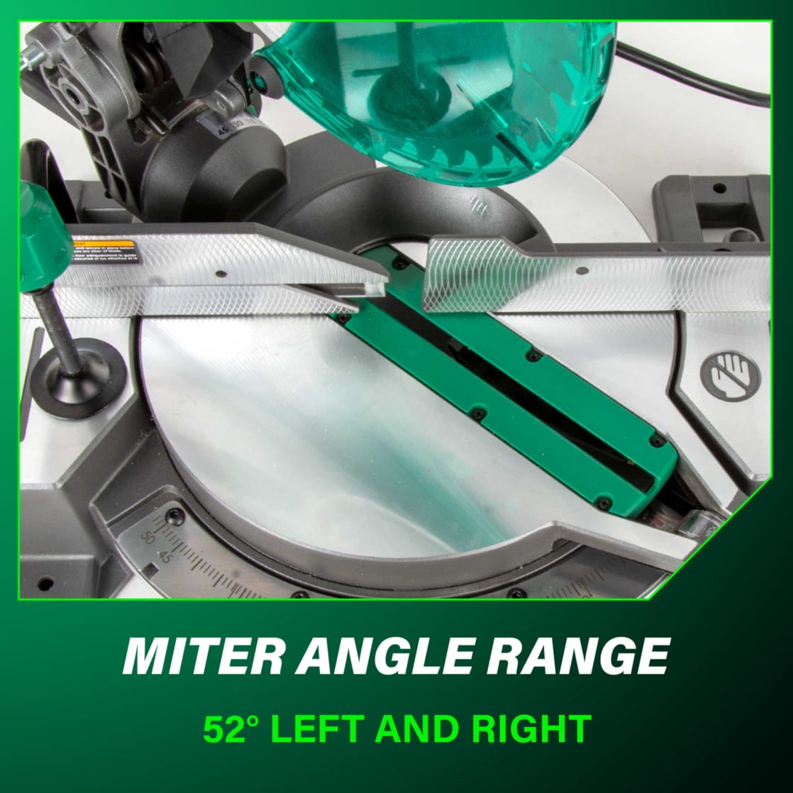 Metabo HPT 10-In Single Bevel Compound Miter Saw, C10FCG2