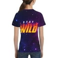 thumbnail image 3 of Ben Azelart Stay Wild Kids T-Shirt 3d Printed Graphic T-Shirts Boys And Girls Short Sleeve Shirts For Youth Kids X-Small, 3 of 7