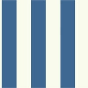 York Wallcoverings Tropics 3" Navy Stripe Removable Wallpaper