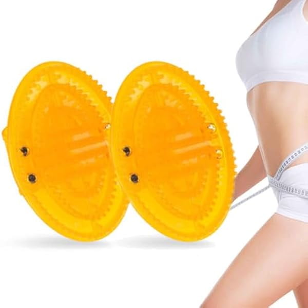 wonima11 2PCS Meridian Brush Massage Body, Meridian Brush Massage Brush, Cepillo De Meridianos para Masajes, Full Body Relaxation Meridian Massage Brush, Beauty Salon Professional Custom (Yellow)