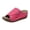 Hot Pink, variant on Orthopedic Wedge Sandals for Women Splice Leather Fashion Platform Slides Casual Solid Color Slip on Walking Shoes Orange Size 7.5