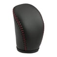 thumbnail image 1 of Cubierta del pomo de cambio de marcha Unique Bargains para Infiniti Q50 2018 2019 2020 con costuras negras y rojas, 1 of 7