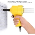 thumbnail image 5 of Professional Air Hydraulic Drive Pneumatic Rivet Gun, Aviation Aluminum Shell Pneumatic Tool Air Riveter for Multi-Sized Nosepieces Fast Assembly in Various Industries, 5 of 5