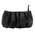 thumbnail image 3 of Elegant Small Soft Ruffled Vegan PU Leather Handbag Shoulder Bag, 3 of 3