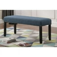 thumbnail image 4 of Roundhill Furniture Biony Upholstered Bench, Blue, 4 of 6