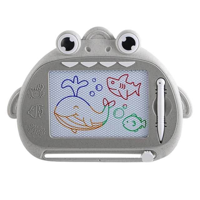 Grey Children Magnetic Drawing Board Color Doodle Erasable Home Magnetic Writing Board Toy For Toddlers Grey