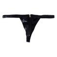 thumbnail image 2 of Paquete de 2 o 3 de cuero para hombre, con cremallera, frente abierto, , , espalda en como se describe BLESIY hombres tanga ropa interior, 2 of 8