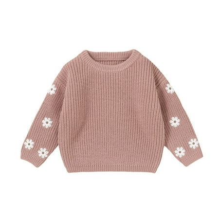 

Dpytoraw Toddler Kids Baby Girls Boys Long Sleeve Sweaters Warm Jacket Cotton Knit Coat Outwear Size 6-9 Months