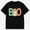Black-4, variant on Girls Spooky Vibes Ghost Leopard Bow Pumpkin Halloween Graphic T-Shirt