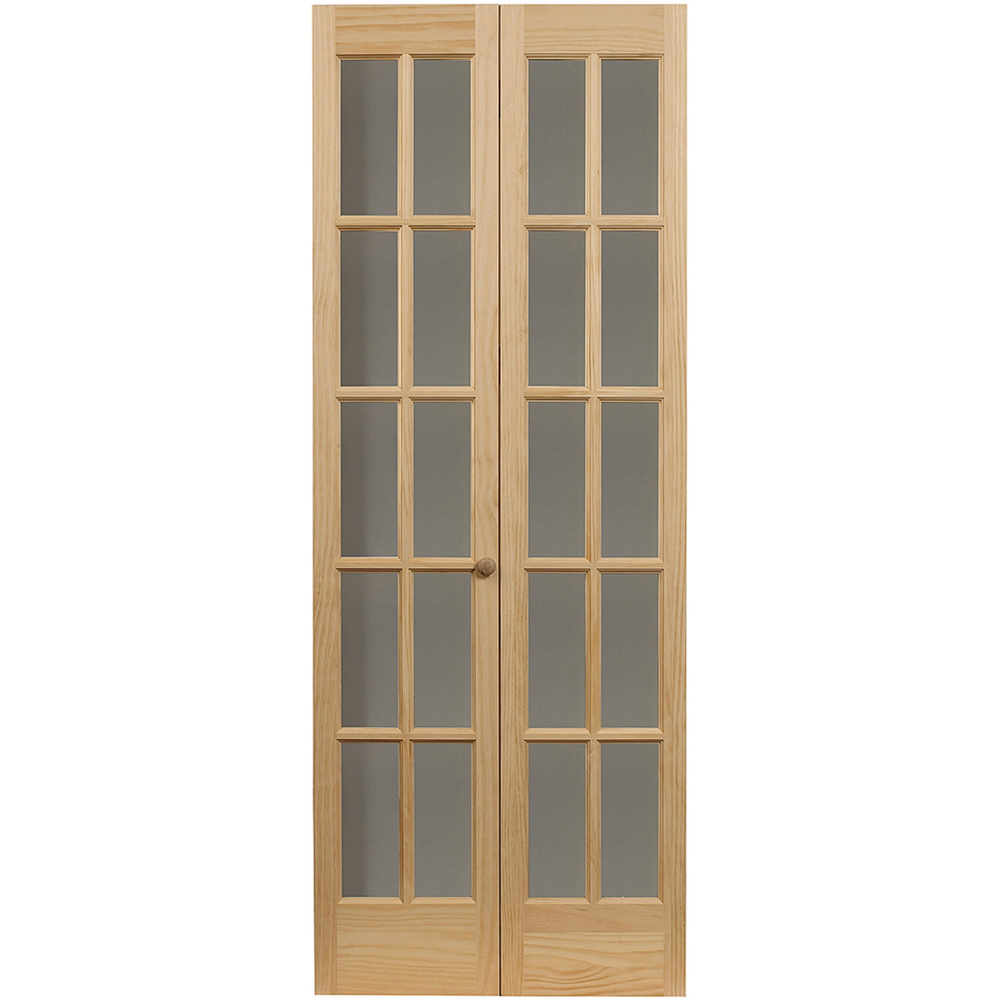 Awc Traditional Divided Light Glass 32 X 80 5 Bifold Door Walmart Com