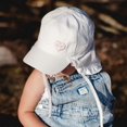 thumbnail image 5 of CaliKids Ruffles Ball Hat with Flap - Pink (L), 5 of 5