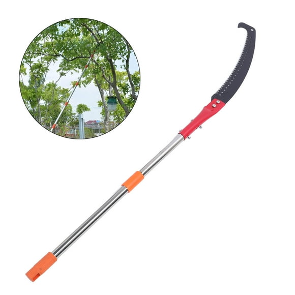 High Branches Tree Trimming Tool, Stainless Steel High Sharpness Tree Pole Pruner 142.1in for Patio