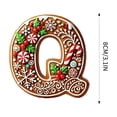thumbnail image 3 of OAVQHLG3B 26 Gingerbread Alphabet Ornaments for Christmas Tree Candy Initial Letter A Pendant with Berries Pattern Mini Alphabet Hanging Decorations for Party Gifts DIY Decor, 3 of 4