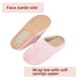 thumbnail image 2 of Somdot Memory Foam Slippers, with Thick and Soft Lining and a Silent Sole, Suitable for Both Men and Women, Pink, 2 of 6