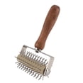 thumbnail image 4 of ckepdyeh Stainless Steel Wheel Pizza Bread Needle Punchers Roller Pie Pastry Dough Pitter Wooden Handle, 4 of 8